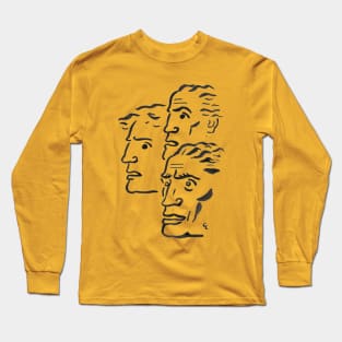 Three Men's Head: Three Voices Long Sleeve T-Shirt